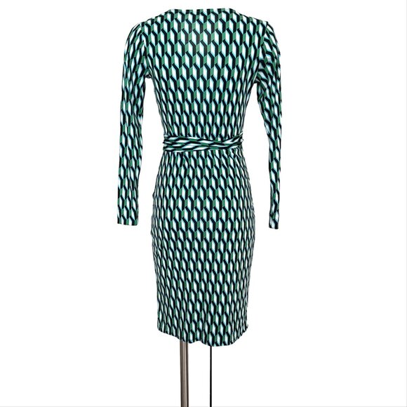 Diane Von Furstenberg wrap long sleeves dress - Picture 5 of 11